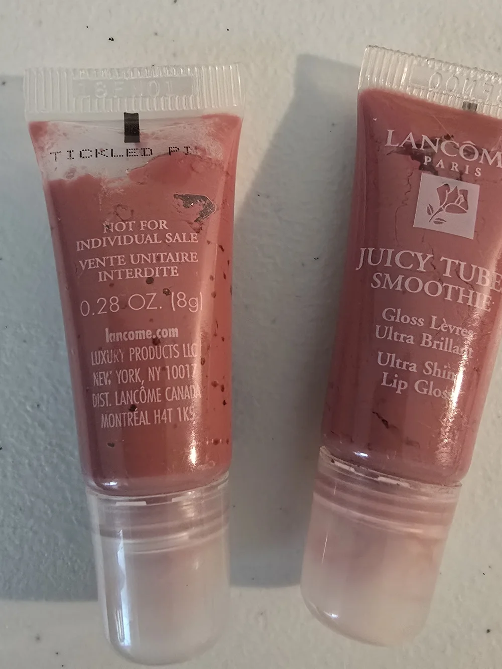 Juicy Tubes Smoothie By Lancome Ultra Shiny Lip Gloss-2 New In Tickled Pink